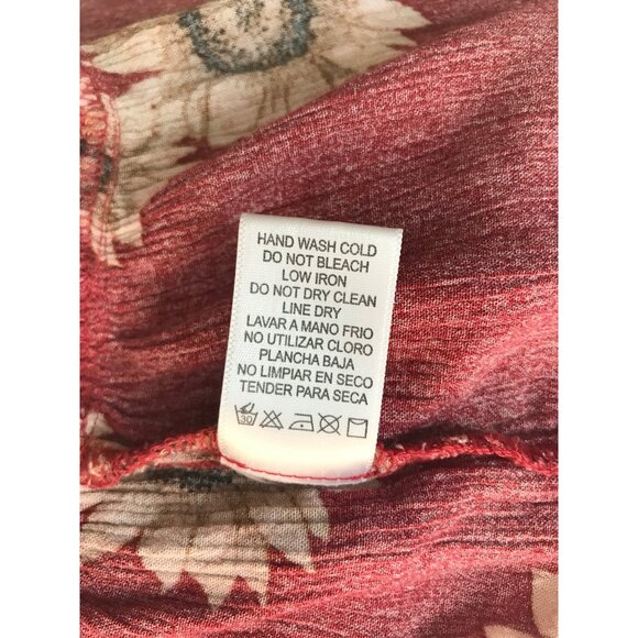 BeCool Rust Sunflower Print Gauze Cami Size Small - Picture 9 of 9